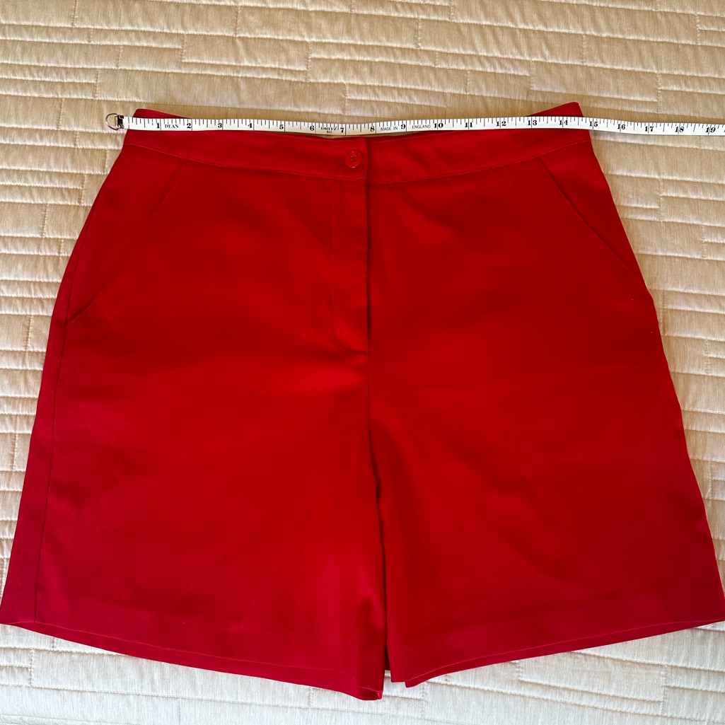 Red Vintage Lilys Of Beverly Hills Golf Shorts Size 6 (Modern Size 4)
